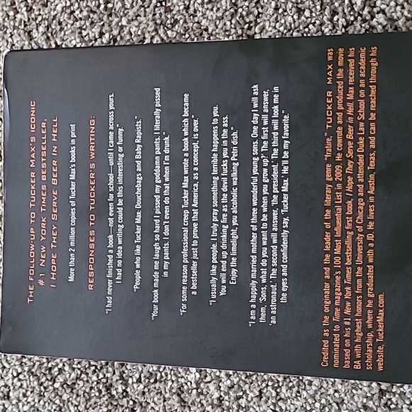 Assholes Finish First by Tucker Max. Paperback - Picture 2 of 5